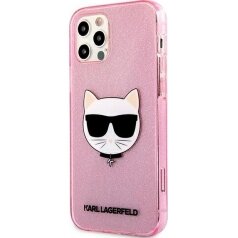 iPhone 12/12 PRO glitter rožinė KARL LAGERFELD nugarėlė KLHCP12MCHTUGLP 1