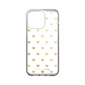 iPhone 15 PRO MAX iDeal Of Sweden Clear MagSafe nugarėlė Golden Hearts