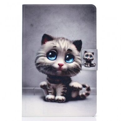 iPad 10.2 (7th / 8th / 9th Gen) fashion dėklas Cat with blue eyes 1