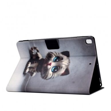 iPad 10.2 (7th / 8th / 9th Gen) fashion dėklas Cat with blue eyes 3