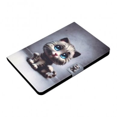 iPad 10.2 (7th / 8th / 9th Gen) fashion dėklas Cat with blue eyes 4