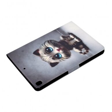 iPad 10.2 (7th / 8th / 9th Gen) fashion dėklas Cat with blue eyes 5