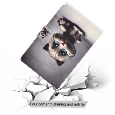 iPad 10.2 (7th / 8th / 9th Gen) fashion dėklas Cat with blue eyes 7