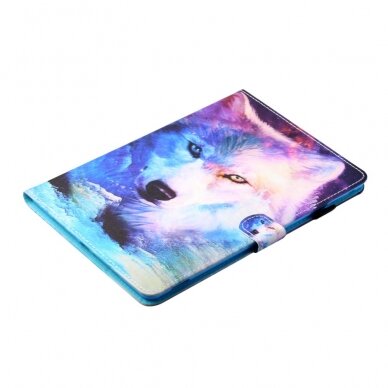 iPad 10.2 (7th / 8th / 9th Gen) fashion dėklas Colorful Wolf 3