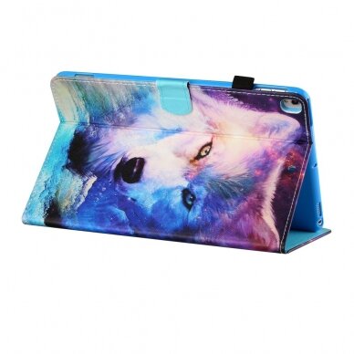 iPad 10.2 (7th / 8th / 9th Gen) fashion dėklas Colorful Wolf 4