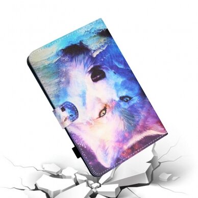 iPad 10.2 (7th / 8th / 9th Gen) fashion dėklas Colorful Wolf 5