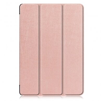 iPad 10.2 (7th / 8th / 9th Gen) pink TRIFOLD dėklas su silikonu 1