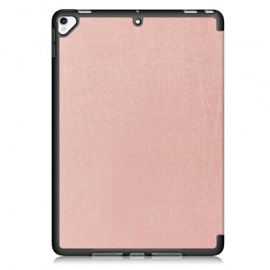 iPad 10.2 (7th / 8th / 9th Gen) pink TRIFOLD dėklas su silikonu 2