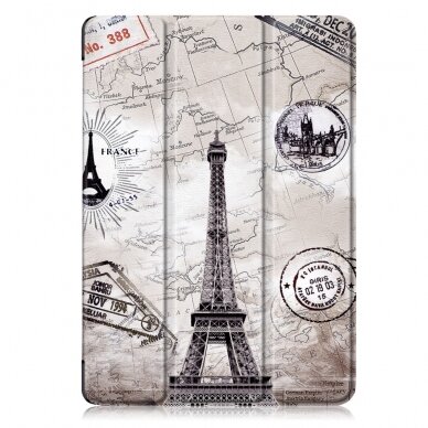 iPad 10.2 (7th / 8th / 9th Gen) silikoninis TRIFOLD dėklas Paris 1