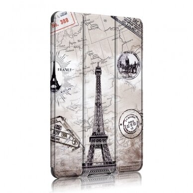 iPad 10.2 (7th / 8th / 9th Gen) silikoninis TRIFOLD dėklas Paris 3