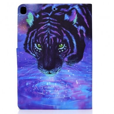 iPad 10.2 (7th / 8th / 9th Gen) Tracy fashion dėklas Colorful Tiger 4