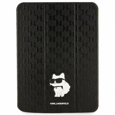 iPad 10.9 2022 (10th gen) black Saffiano Monogram Choupette KARL LAGERFELD dėklas