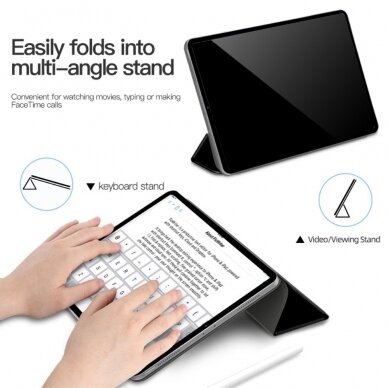 iPad 10.9 2022 (10th gen) black TRIFOLD MAGNETIC dėklas 4