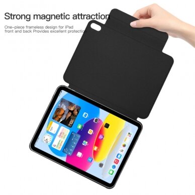 iPad 10.9 2022 (10th gen) black TRIFOLD MAGNETIC dėklas 6