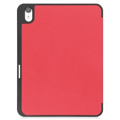 iPad 10.9 2022 (10th gen) red silikoninis S PEN TRIFOLD dėklas 2