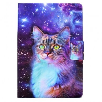 iPad 10.9 2022 (10th gen) Tracy fashion dėklas Colorful Cat 4