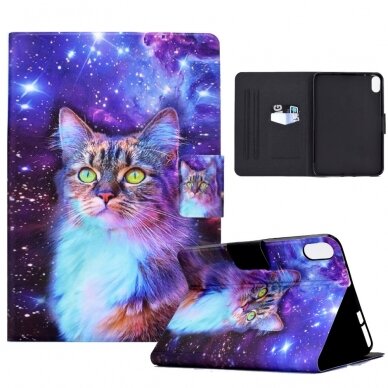 iPad 10.9 2022 (10th gen) Tracy fashion dėklas Colorful Cat 7