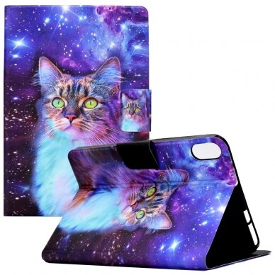 iPad 10.9 2022 (10th gen) Tracy fashion dėklas Colorful Cat