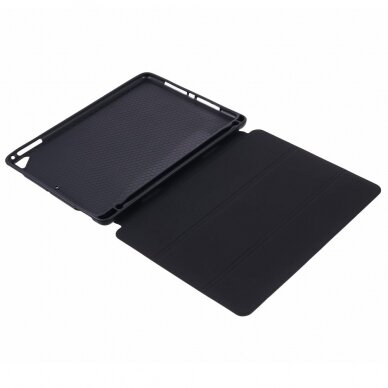 iPad 9.7 (5th , 6th Gen) black silikoninis S PEN TRIFOLD dėklas 5