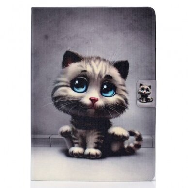 iPad 9.7 (5th , 6th Gen) fashion dėklas Cat with blue eyes 3