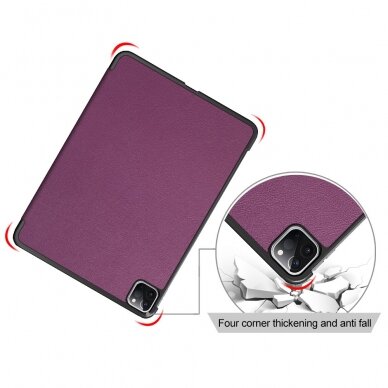 iPad Air 11 2024 (6th Gen) / iPad Pro 11 (3rd, 4th Gen) / iPad Air 10.9 (4th, 5th Gen) purple TRIFOLD dėklas 8