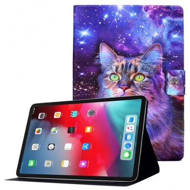 iPad Air 11 2024 (6th Gen) / iPad Pro 11 (3rd, 4th Gen) / iPad Air 10.9 (4th, 5th Gen) fashion dėklas Colorful Cat