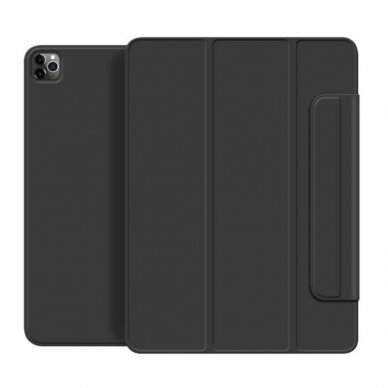 iPad Pro 12.9 (3rd / 4th / 5th / 6th Gen) / iPad Air 13 (2024) black TRIFOLD MAGNETIC dėklas