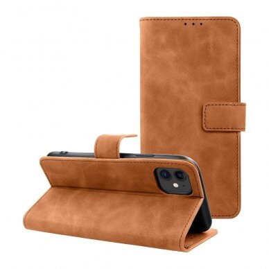 Iphone 11 brown VELVET dėklas