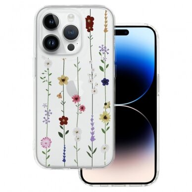 iPhone 11 clear Flower nugarėlė Design 4