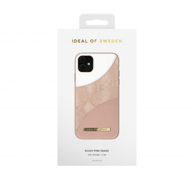 iPhone 11 iDeal Of Sweden nugarėlė Blush Pink Snake 2