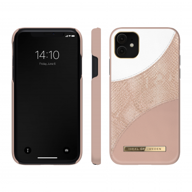 iPhone 11 iDeal Of Sweden nugarėlė Blush Pink Snake 1