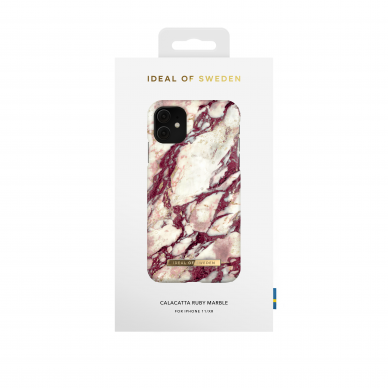 iPhone 11 iDeal Of Sweden nugarėlė Calacatta Ruby Marble 2