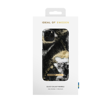 iPhone 11 PRO iDeal Of Sweden nugarėlė Black Galaxy Marble 1