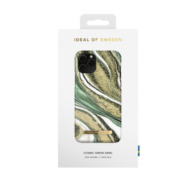 iPhone 11 PRO iDeal Of Sweden nugarėlė Cosmic Green Swirl 1