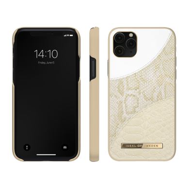 iPhone 11 PRO iDeal Of Sweden nugarėlė Cream Gold Snake 2