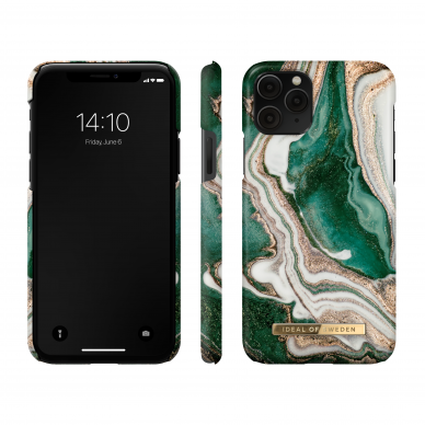 iPhone 11 PRO iDeal Of Sweden nugarėlė Golden Jade Marble 2