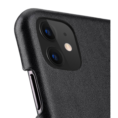 iPhone 11 Pro juoda odinė MELKCO CARD V2 nugarėlė 4