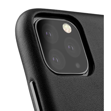 iPhone 11 Pro juoda odinė MELKCO REGAL SNAP nugarėlė 2