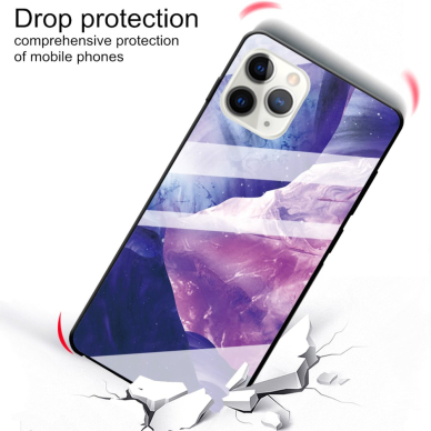 iPhone 11 PRO marble glass nugarėlė Style C 2