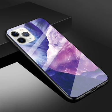 iPhone 11 PRO marble glass nugarėlė Style C