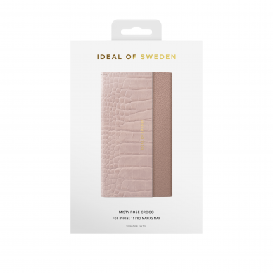 iPhone 11 PRO MAX iDeal Of Sweden dėklas Signature Clutch Misty Rose Croco 1