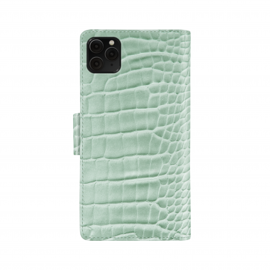 iPhone 11 PRO MAX iDeal Of Sweden dėklas Wallet Mint Croco 1