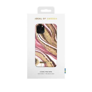 iPhone 11 PRO MAX iDeal Of Sweden nugarėlė Cosmic Pink Swirl 1