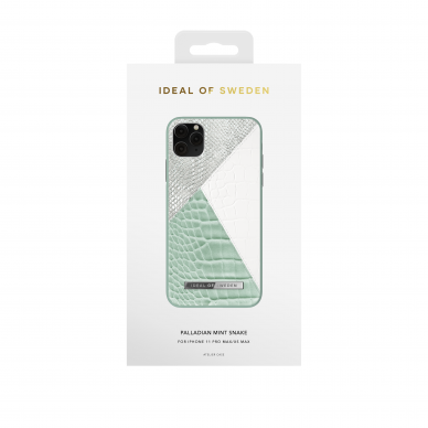 iPhone 11 PRO MAX iDeal Of Sweden nugarėlė Palladian Mint Snake 1