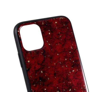 iPhone 11 Pro raudona EPOXY MARBLE nugarėlė 2