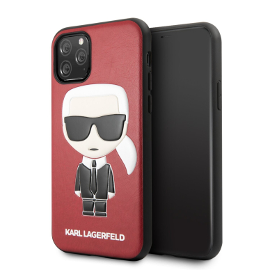 iPhone 11 PRO raudona KARL LAGERFELD nugarėlė KLHCN58IKPURE