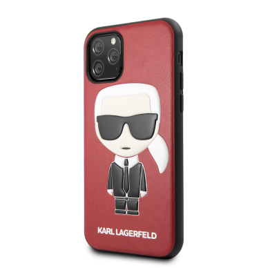 iPhone 11 PRO raudona KARL LAGERFELD nugarėlė KLHCN58IKPURE 3