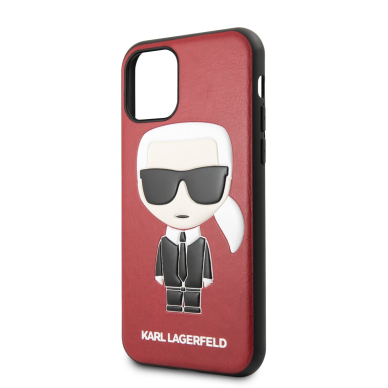 iPhone 11 PRO raudona KARL LAGERFELD nugarėlė KLHCN58IKPURE 4