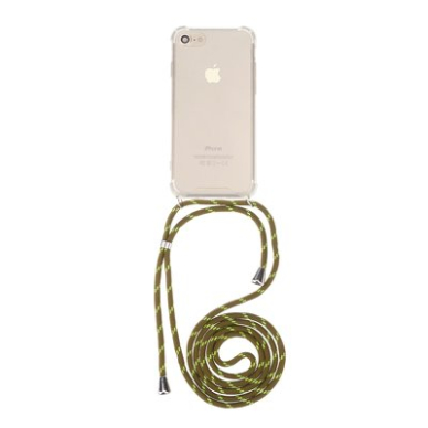 iPhone 11 PRO skaidri CORD nugarėlė su juoda virvute ant kaklo 2