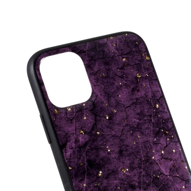 iPhone 11 Pro violetinė EPOXY MARBLE nugarėlė 2